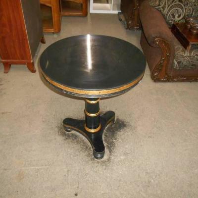 Black  Gold End Table