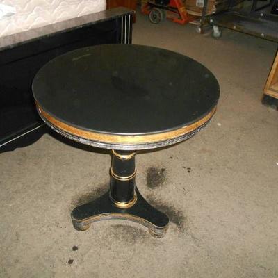 Black  Gold End Table..