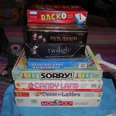 Lot of 8 Board Games - Racko Sorry CandyLand
