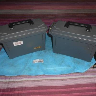 Two Plastic Ammo Boxes