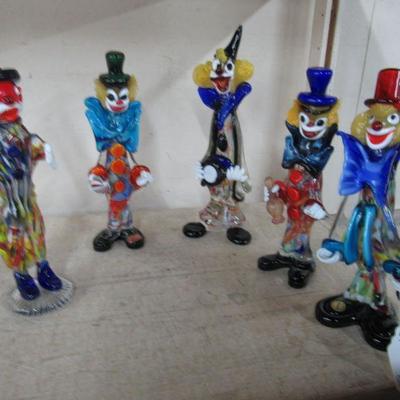 Murano Glass clowns