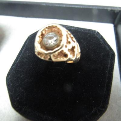14kt Gold Men's Diamond Ring