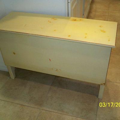 Painted Yellow Hope Chest