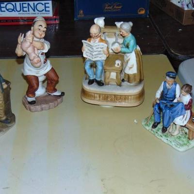 Figurine Lot (Norman Rockwell and a numbered GEO Z ...