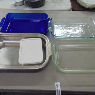 Cake pans, there's that cobalt blue