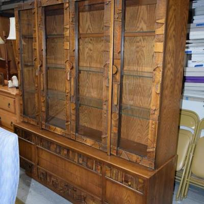 Vintage Solid Wood Dining Hutch