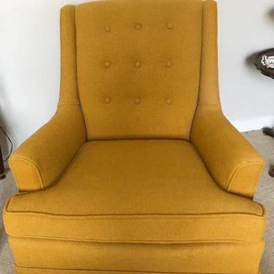 Southeastern Galleries upholstered chair 1960's $65