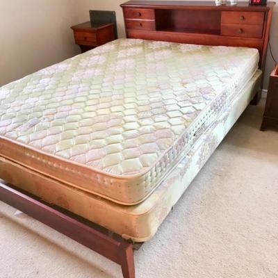 Mahogany double bed $155