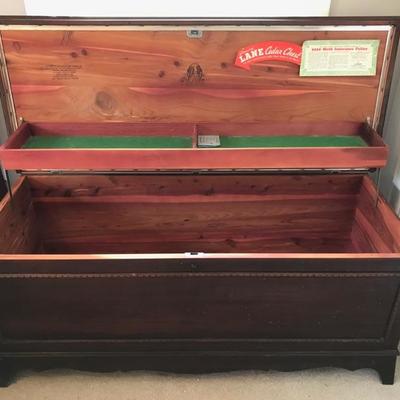 Lane mahogany cedar chest with key $145