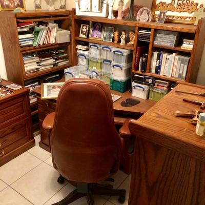 Solid oak office furniture