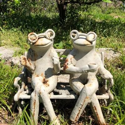 Cast iron frogs