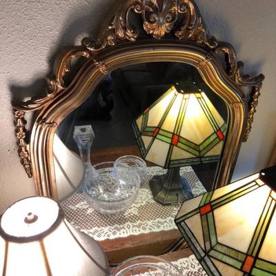 Ornate vintage mirror