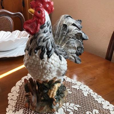 Handpainted Noble Excellence Italian rooster pottery