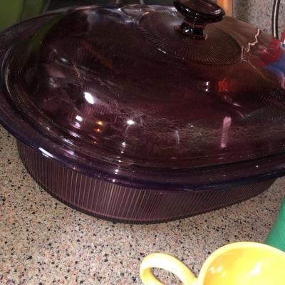 Glass baking cookware