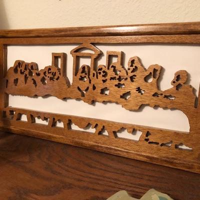 Last supper carving