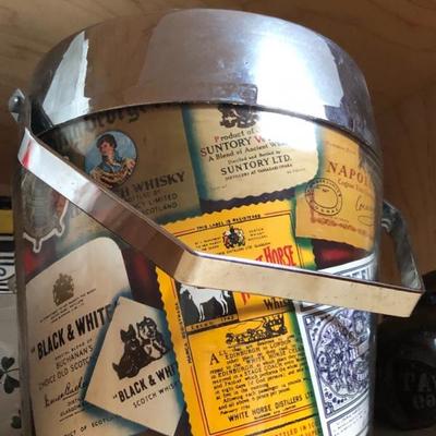 Vintage advertising Ice bucket