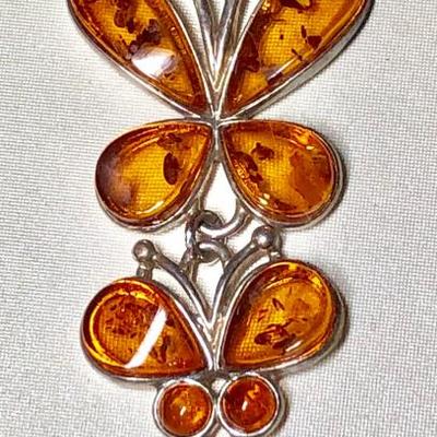 Amber and sterling jewelry 