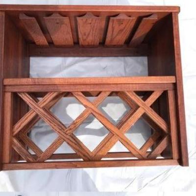End Table with Wine Rack.