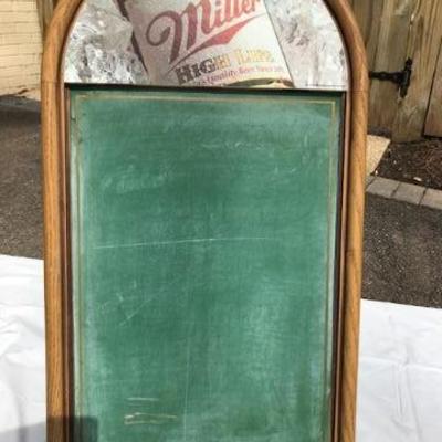 Miller Beer Chalkboard.