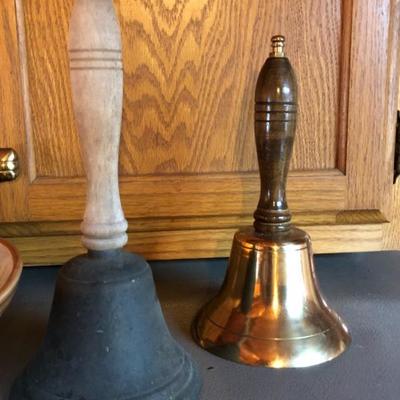  Vintage hand bells 
