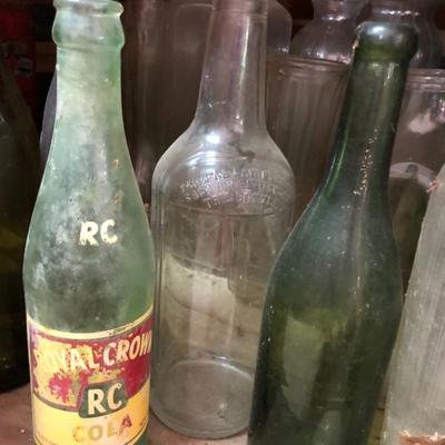  Vintage soda bottles 