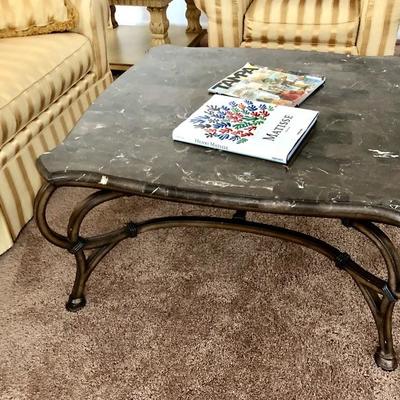  Marble top coffee table 