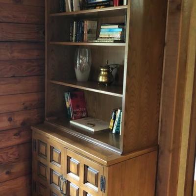 Vintage Romweber Viking solid wood bookcase