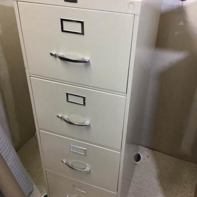 Four Drawer Anderson Hickey Metal Filing Cabinet