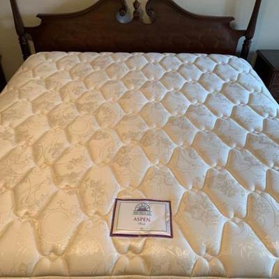 Ethan Allen King Size Bed and Mattress Set