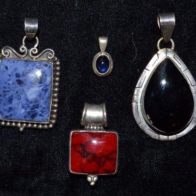 Sterling silver pendants