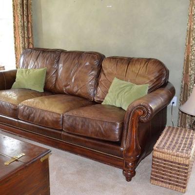 Bradington Young leather sofa