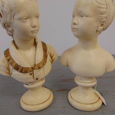 Pair of Busts 10 Tall