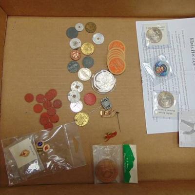 Elvis Coins and miscellaneous Tokens