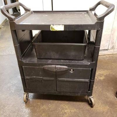 Plastic Roller Cart with Lockable Bottom