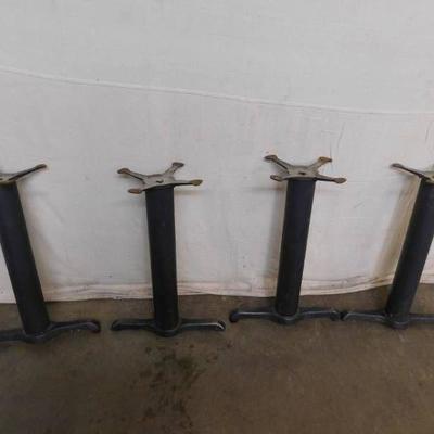 4 Dining Height Metal Table Bases
