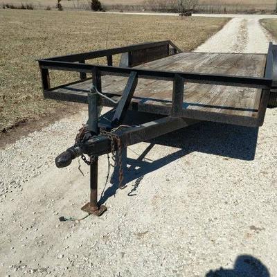 1994 16ft Tandem Axle Utility Trailer..