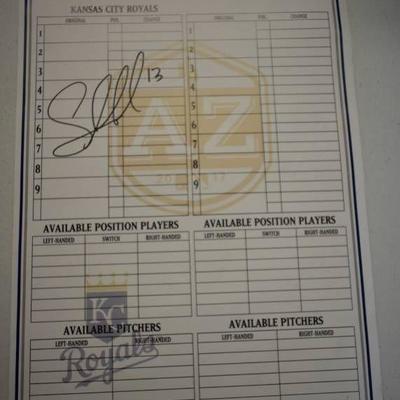Signed Salvador Perez Kansas City Royals Blank 201 ...