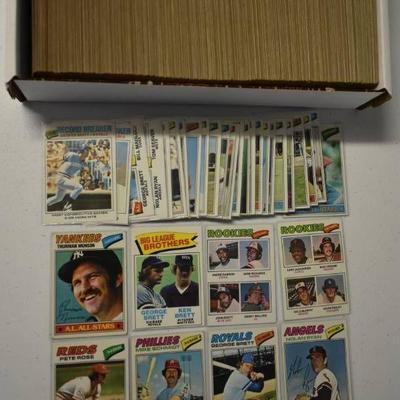 Excellent Complete 1977 Topps Baseball Card Set # ...