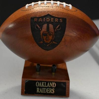 Oakland Raiders National Football League Wooden Te ...