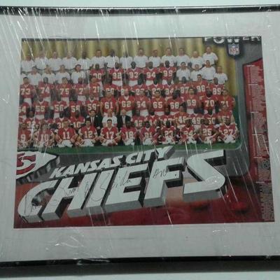 Framed Kansas City Chiefs Team Photo & Signed Andr ...
