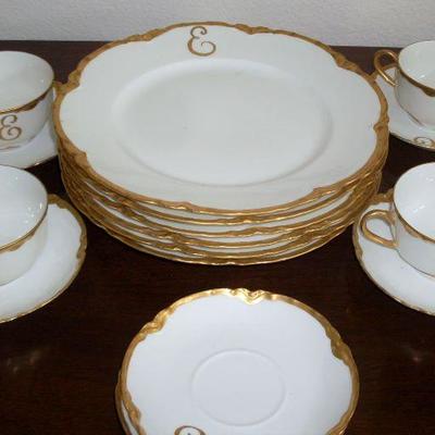 GOLD TRIMMED CHINA