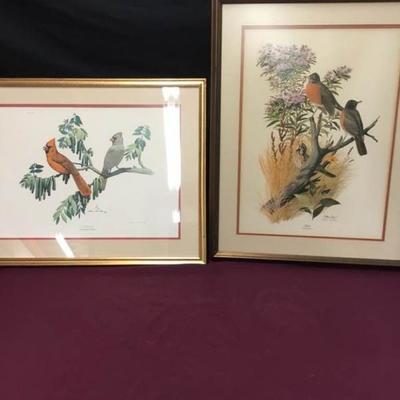 Art Bird Prints Arthur Singer and R. Perry