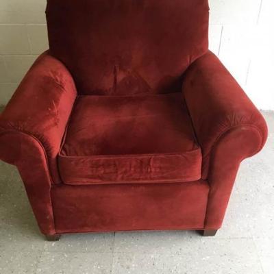 Norwalk Furniture Chair Red Cushioned