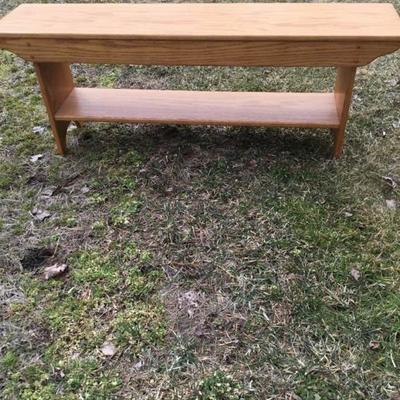 Amish Crafted Oak Bench