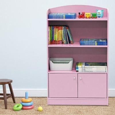 KidKanac Pink Storage Cabinet Bookshelf