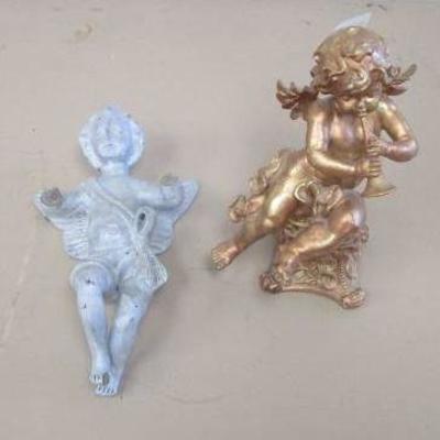 Gold and Silver Angel Figurines