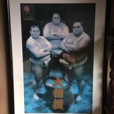 CFE097 Autographed Picture of Yokozuna Sumo Wrestlers