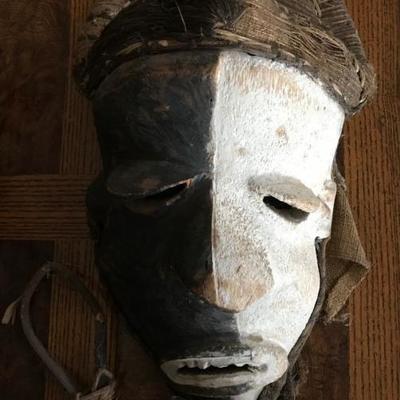Vintage Tribal Masks; New Guinea, Africa