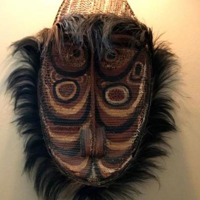 Vintage Tribal Masks; New Guinea, Africa