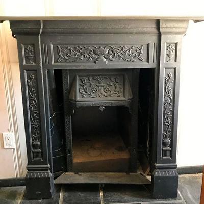 Cast Iron Fireplace English Ca. 1910